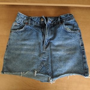 Top shop jean skirt